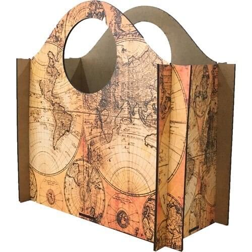Practical Decor Map Box Storage Arrangement Newspaper Rack