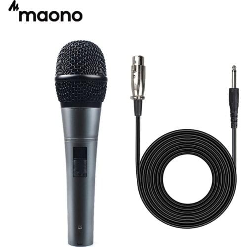MAONO K04 Professional Dynamic Microphone Cardioid Vocal Wired MIC With XLR Cable Plug And Play Microfone for Stage Karaoke KTV