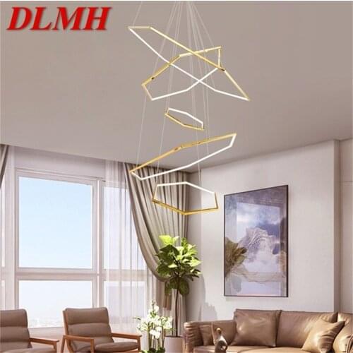 DLMH Nordic Pendant Lights Gold Creative Modern LED Lamp Fixture For Home Decoration Living Room