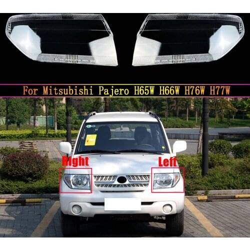 Car Replacement Headlight Shell Front Auto Lens Glass Headlamp Transparent Light Cover For Mitsubishi Pajero H65W H66W H76W H77W