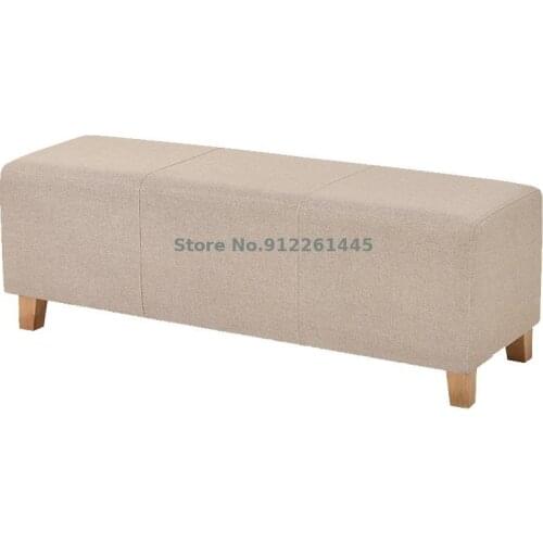 Solid wood shoe changing stool household storage small sofa stool clothing store fitting room storage bench bed end storage stoo