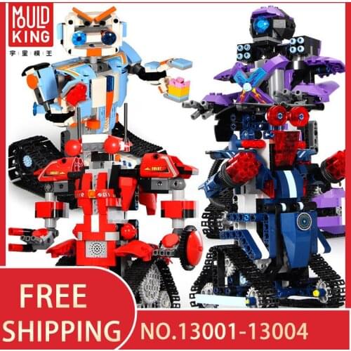 MOULD KING Remote Control Smart Robot With Power RC Action Figures Building Blocks Electric RC Toys Children Gift Bricks