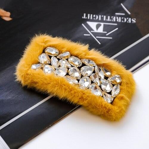 Villus Rhinestone Hair Accessories For Women Korean Version Fashion Hair Clip New Products For Autumn And Winter