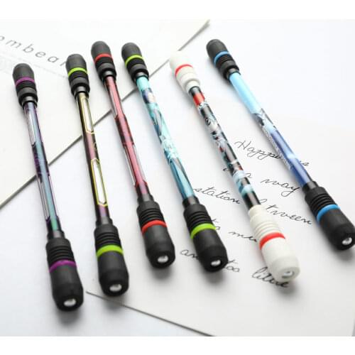 1 Pieces Gaming Gel Pens For Student Gift Toy Random Spinning Pen Creative Flash Rotating
