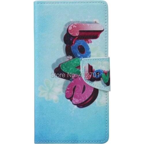 10pcs/lot free shipping New Butterfly Flower Wallet Leather Case with card holder For Sony Xperia Z5