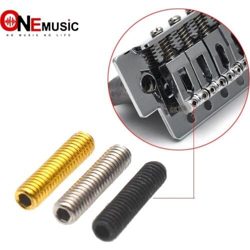 12Pcs M3 Electric Bass Guitar Bridge Saddles Hexagon Screws for Tremolo Bridge or Electric Bass Bridge M3*10mm