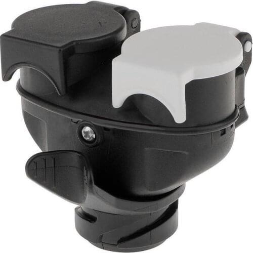 13 Pin to 7 Pin Euro Trailer Towing Caravans Dual Socket Plug Adapter Connector