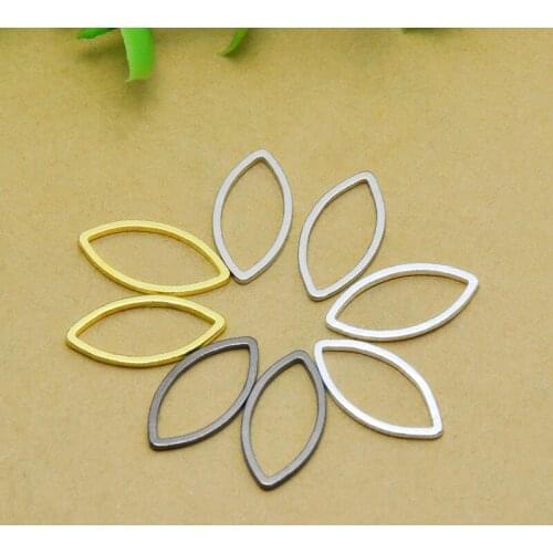 20pcs ZHU RU 16*8mm Geometric horse eye copper Oval ring Charm Pendants Jewelry Making Findings DIY Charms Handmade