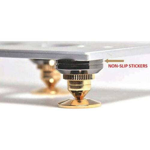 4PCS Speakers Stand Foot Spikes Mount Loudspeaker Box Nails Pads Shockproof