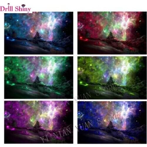 3D Diamond Painting full square resin drill Mosaic nebula sky Diamond Rhinestone Embroidery Cross Stitch home decor gift Crafts