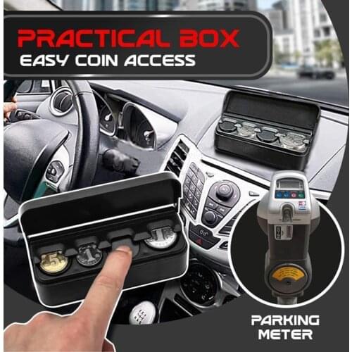 Premium Car Coin Storage Box Home Car Dual Use Coins Case Storage Box Holder Container Storage Boxes H-best