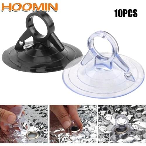 HOOMIN PVC Material Car Sunshade Suction Cup 45mm Diameter Strong pull ring dovetail suction cup Automotive Interior 10 PCS