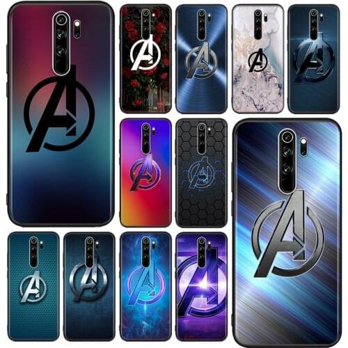 Marvel Avengers Logo Marble For Xiaomi Redmi Note 10S 10 9 9S 9T 8T 8 7 6 5 Pro Max 5A 4X 4 5G Soft Silicone Phone Case