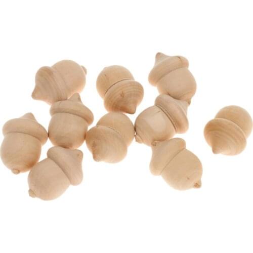 Wood Acorns Chemu Unfinished Wood For Painting DIY Waldorf Doll Making DIY Toys Wood Crafts Pine Cone Painted Doll
