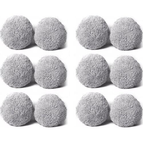 HAEGER 12Pcs Mop Cloth For Hobot 168 188 Mop Pro Window Cleaning Weeper Sweeping Cloth Robot Vacuum Cleaner Spare Parts