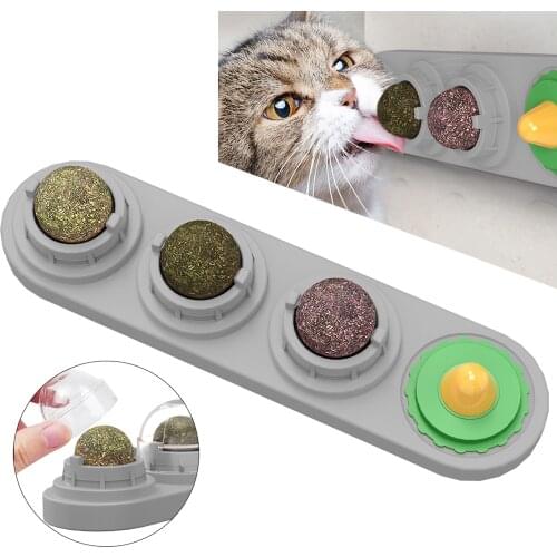 Cats Lick Toy Natural Catnip Edible Balls Licking Treats Toy for Cats Kitten