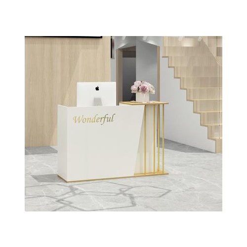 Small flat front desk cabinet of light luxury cashier shop