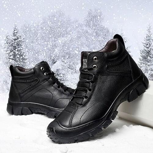 Mens shoes winter boots mens ankle boots super warm fur snow boots winter sports shoes winter sports shoes