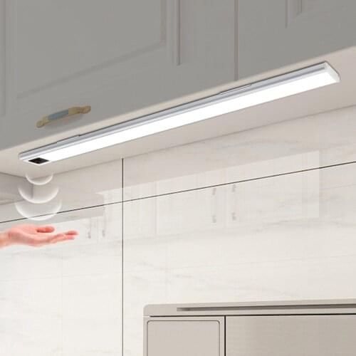 20/40CM Under Cabinet Night Light Hand Sweep/PIR Motion Sensor Lamp Kitchen Bedroom Lighting Wall LED Lights With Magnetic Strip