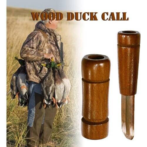 Newly Imitation Duck Sound Wooden Whistles Lightweight Long Lasting Durable Portable Easy to Blow Multi-Use for Outdoor Camp