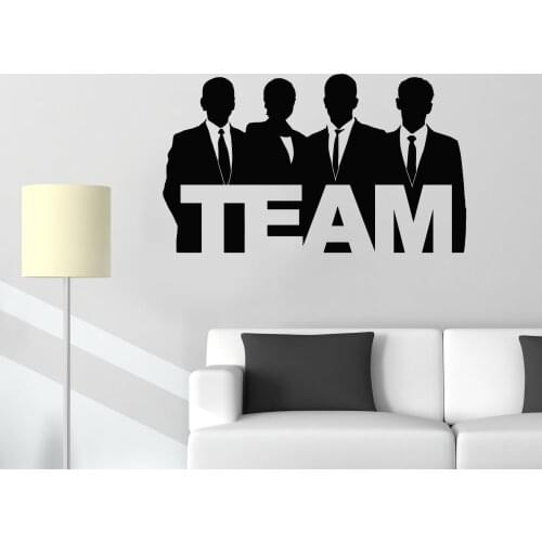 Office vinyl wall sticker office interior teamwork decals company office area wall decoration commercial stickers home decals 10