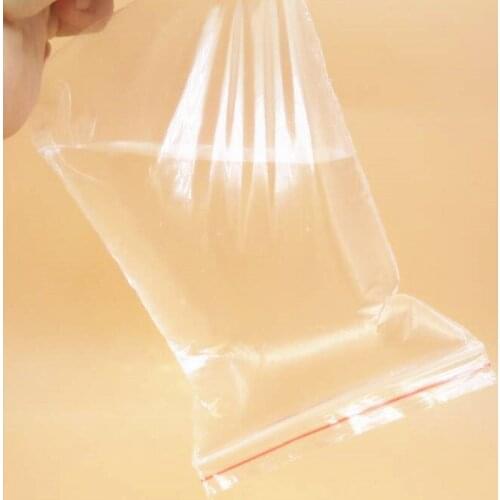 Food grade flat reusable plastic zip lock bag 4 x 6 Clear Reclosable ziplock bag mini ziplock bags 13x19cm bag