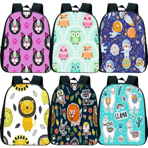 Cat Bear Lion Unicorn Dinosaur Owl Animal Mini Backpack for Toddler Baby Children Cartoon Knapsack Kids Kindergarten Rucksack