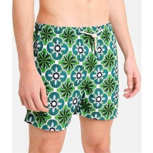 Printed Shorts Summer Quick-drying Beach Pants Mens Floral Fashion Casual Sports Three-point Shorts Workout Running Clothing