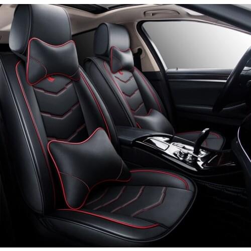 Kalaisike leather universal auto seat covers for Nissan all models qashqai x-trail tiida Murano Note March Teana auto styling