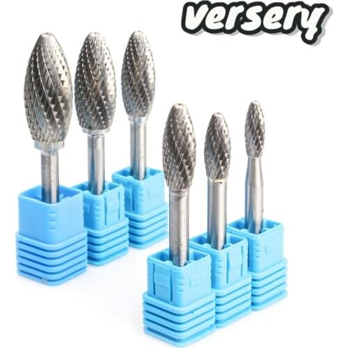 YG8 Alloy Rotary File 1Pc HX type double slot Tungsten Steel Wood Carving Grinding Head Hard Metal Milling Cutter for copper