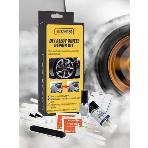 High Quality Scratch Remover Repair Glue Anti-vibration Silver Gray Paint Sandpaper Alloy Universal Wheel Repair Adhesive Kit