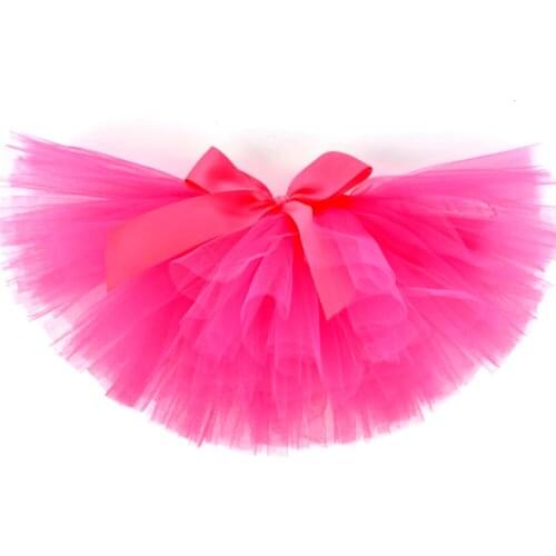 Drop shipping Hot Pink Baby Girls Tutu Skirt Fluffy Children Ballet Baby Girl Skirts Princess Tulle Party Dance Skirts