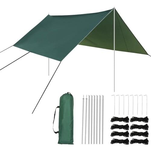 Awning Sun Shelter Beach Outdoor Camping Garden Sun Awning Canopy Sunshade Hammock Rain Fly Tarp Waterproof Tent Shade