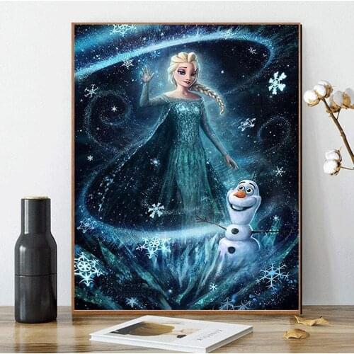 5D DIY Diamond Painting Disney Princess Cross Stitch Kit Diamond Embroidery Mosaic Art Picture of Rhinestones Home Decor Gift