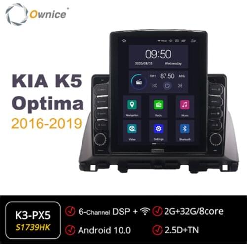 Ownice Android 10.0 Car Radio for Kia Optima K5 2016 - 2019 GPS 2 Din Auto Audio System Stereo Player 4G LTE Tesla Style 360