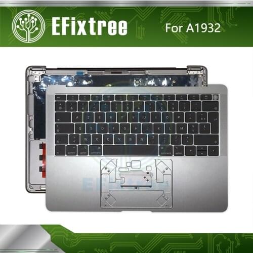 New A1932 Top Case With Keyboard Russian RU Layout Plamrest Space Grey For Macbook Air Retina 13" 13.3" MRE82 EMC 3184 2018 2019