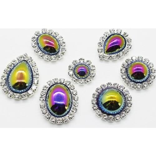 ZMASEY Black Colorful Mix Size man-made Pearl Buttons 10pcs/Lot Silver Buttons Decor Handwork accessories DIY Wholesale Price
