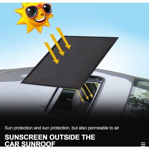 Breathable Car Magnetic Anti-Mosquito Net Portable Curtain Gauze Car Shade Cloth Dustproof Sunroof Mosquito Net Screens Vent