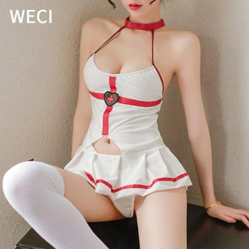 Dress Sexy Nurse Identity V Cosplay Lingerie Women Uniform Set Role-Playing Sex Costumes Surgical Caps Female Nurse Accessories