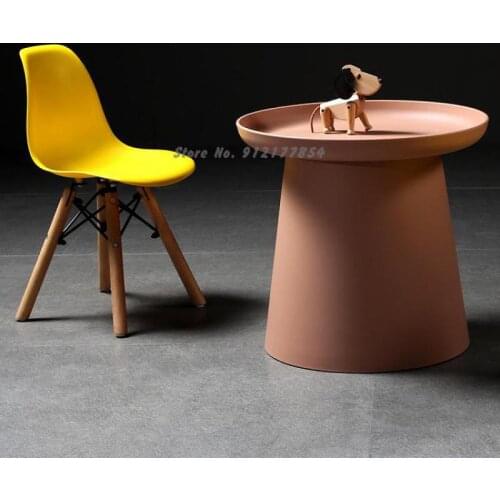 Nordic Round Small Coffee Table Modern Minimalist Net Red Ins Personality Creative Living Room Side Table Balcony Leisure Table