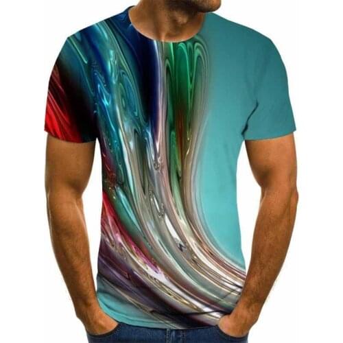 2021 Summer New Men 'S T-Shirt 3d Printed T -Shirt Men 'S Wild Casual O-Neck Male T-Shirt Fashion T-Shirt Size 6xl