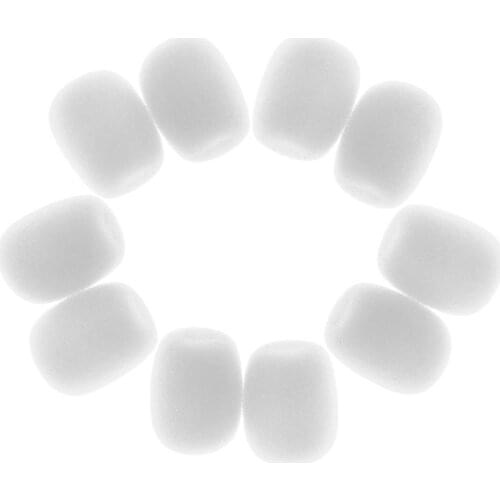 Pack of 20 Black White Sponge Microphone Windmuff Dustproof Noise-resistant Covers