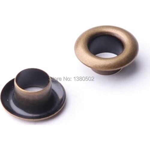 100pcs/lot 13mm outer bronze color metal Eyelets with washer garment bag accessories