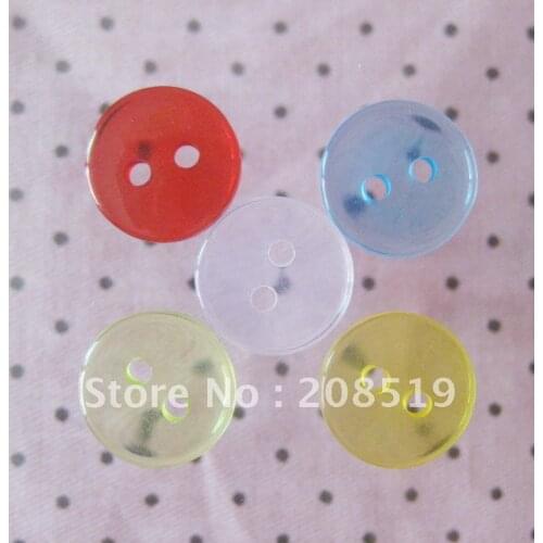 NBNNLG round clear color buttons 100pcs Dia 11.5mm sewing accessories