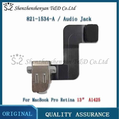New A1425 Audio Board Headphone Jack w/ Cable 821-1534-A for MacBook Pro Retina 13" A1425 Late 2012 Early 2013 Year