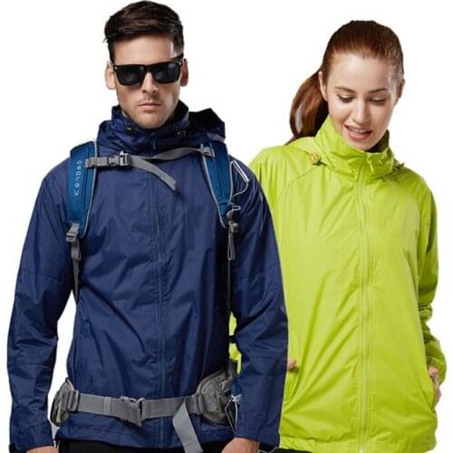 CKAHSBI Autumn For Men Women Hiking Jackets Waterproof Windproof Breathable UV Protection Coats Unisex Outdoor Sport Skin Jacket