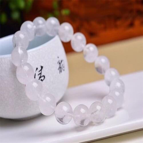 Natural White Ghost Crystal Bracelet White Ghost Bracelet Fashion Accessories Bracelet 10MM