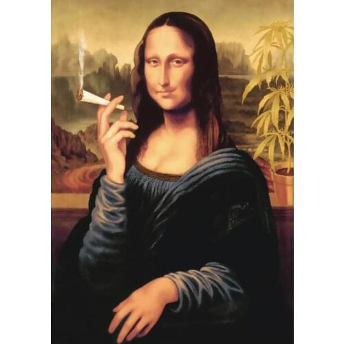Smoking lady diy oil digital painting by numbers kits abstract acrylic paint by numbers for adults home Decoration Gift