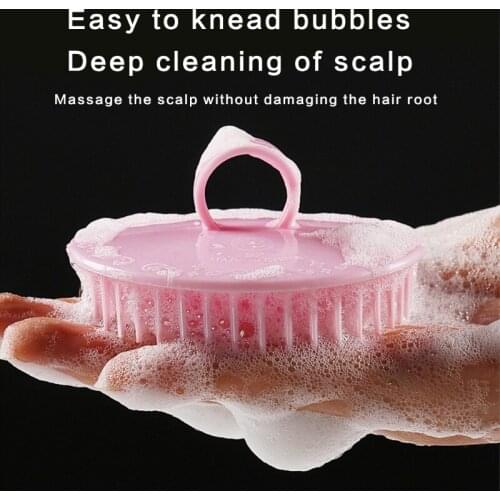 Y1UF Hair Scalp Massager Shower Shampoo Brush Wet Dry Manual Head Massage Scrubber