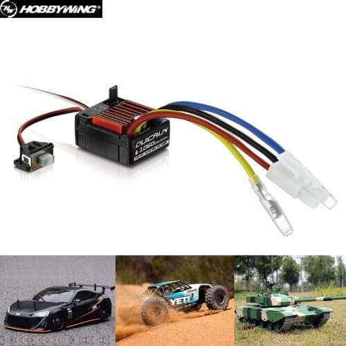 HobbyWing QuicRun 1060 60A Brushed Electronic Speed Controller ESC For 1:10 RC Car Waterproof For RC Car Boat Robot